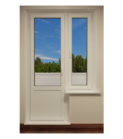 Балконные пластиковые двери REHAU