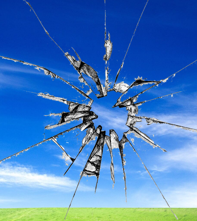 Замена разбитого стеклопакета